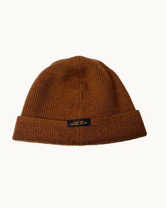 Wool Knit Watch Cap - Whiskey by Dehen 1920