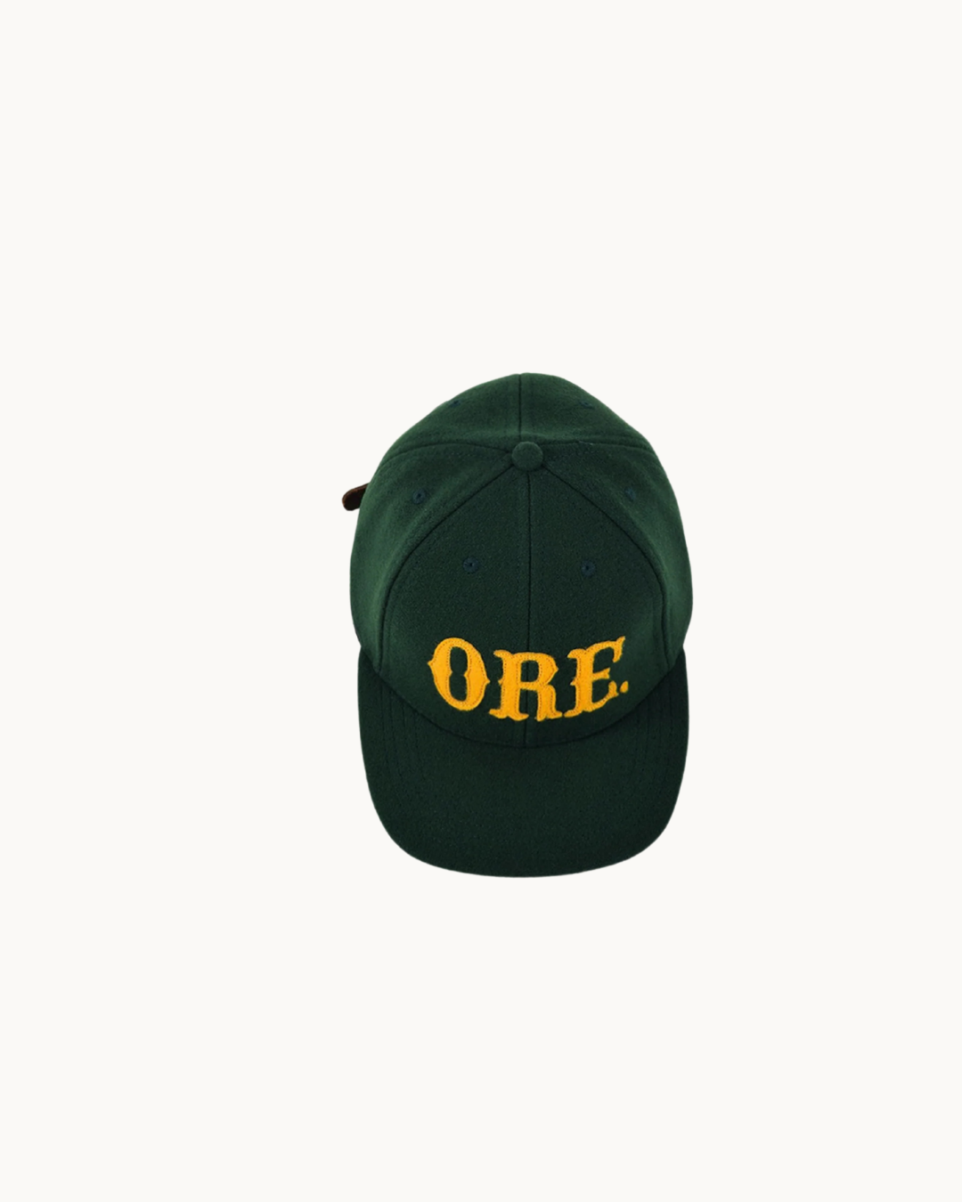 Wool Baseball Hat - ORE Green/Gold by Dehen 1920