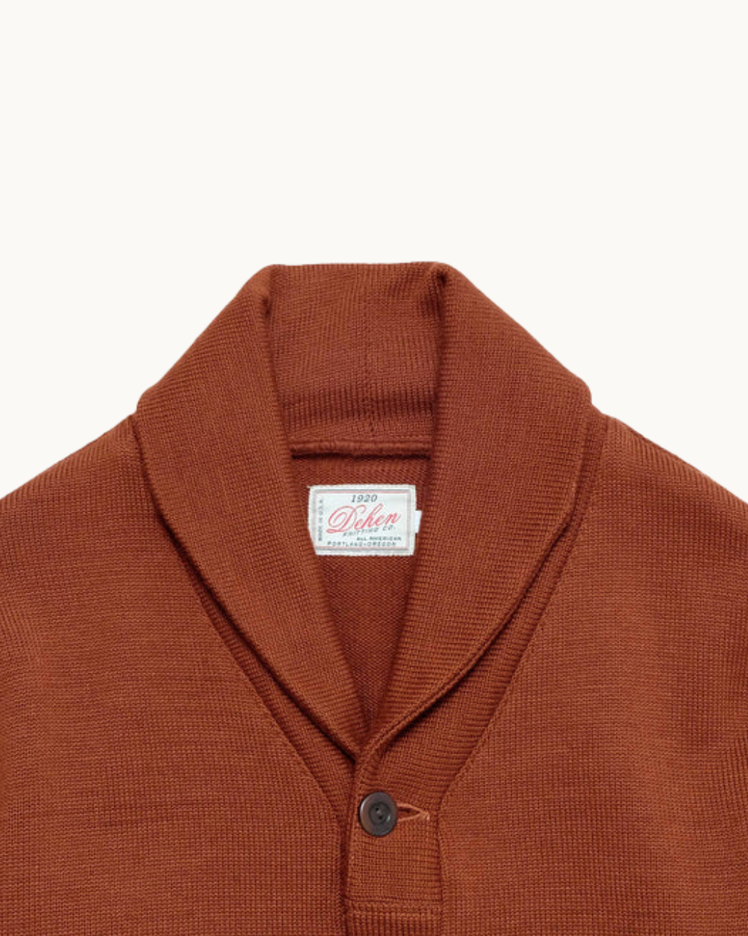 Shawl Sweater Coat - Burnt Orange by Dehen 1920