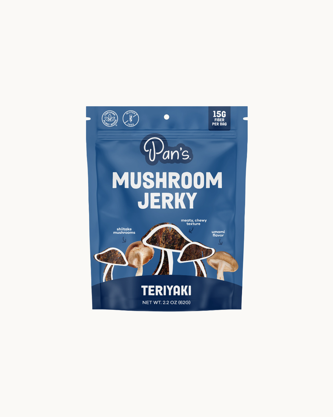 Teriyaki Mushroom Jerky by Pan's Mushroom Jerky