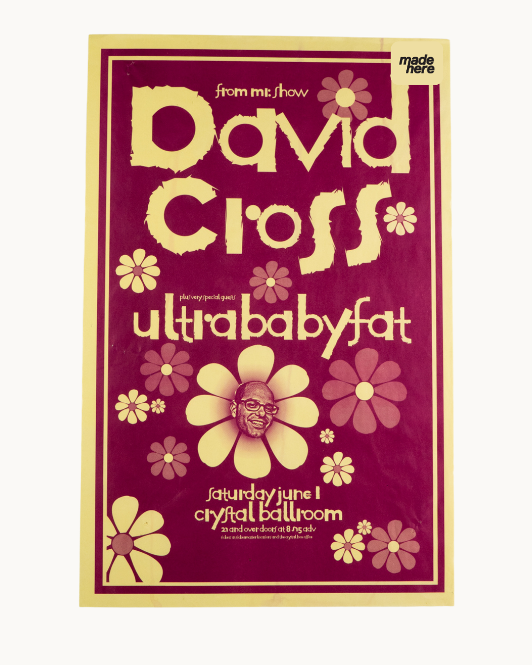 David Cross at Crystal Ballroom Poster by Keeping it Reel