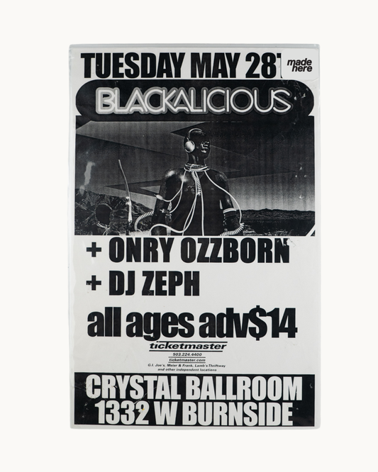 Blackalicious at Crystal Ballroom Poster by Keeping it Reel