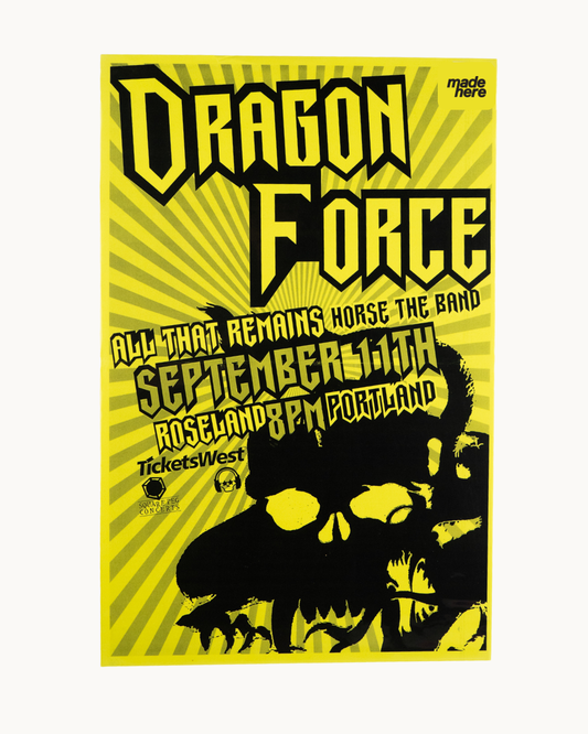 Dragon Force at Roseland Theater Poster by Keeping it Reel