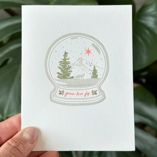 Snow Globe Card (holiday) by Lark Press
