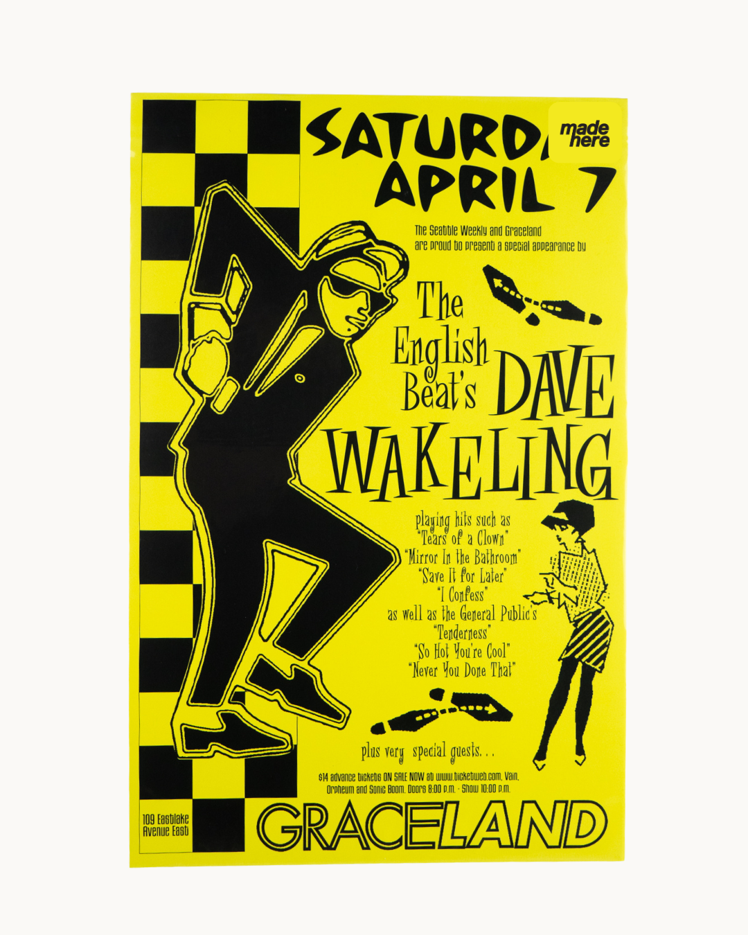 Dave Wakeling at Graceland Theater Poster by Keeping it Reel