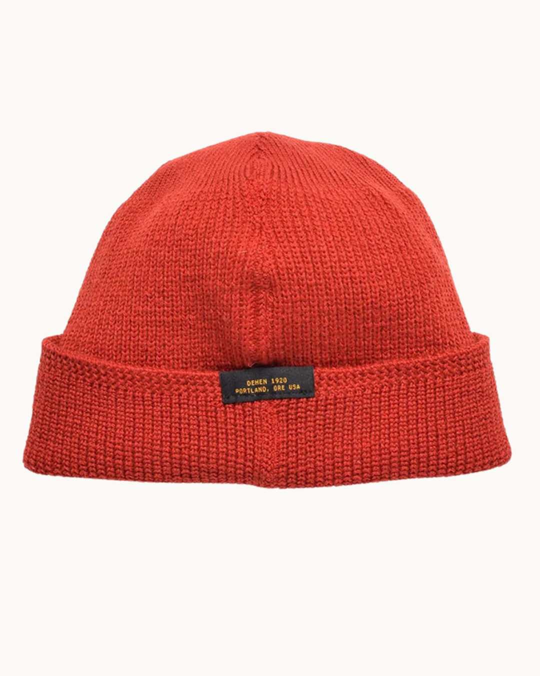 Wool Knit Watch Cap - Forster Red by Dehen 1920