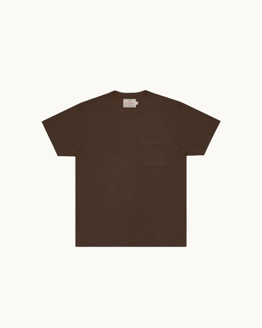 Single Pocket Tee - Brown by Dehen 1920