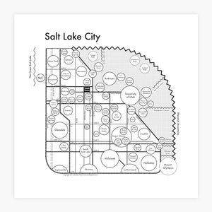 Salt Lake City Map by Archie's Press