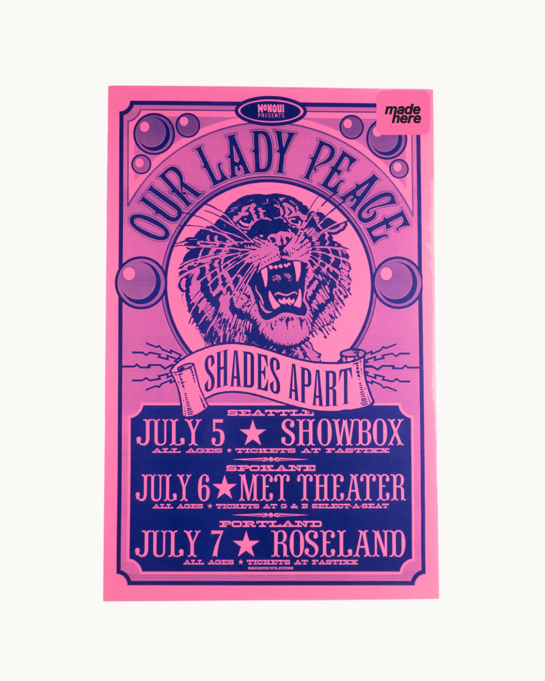 Our Lady Peace at Showbox Theater & Roseland Theater Poster by Keeping it Reel