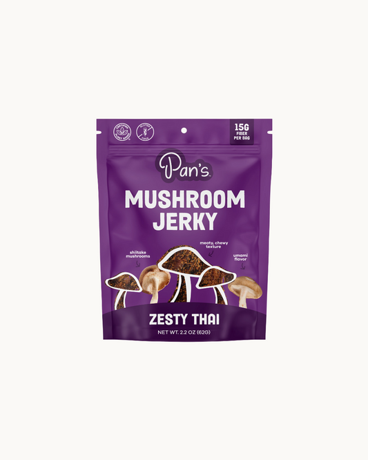 Zesty Thai Mushroom Jerky by Pan's Mushroom Jerky