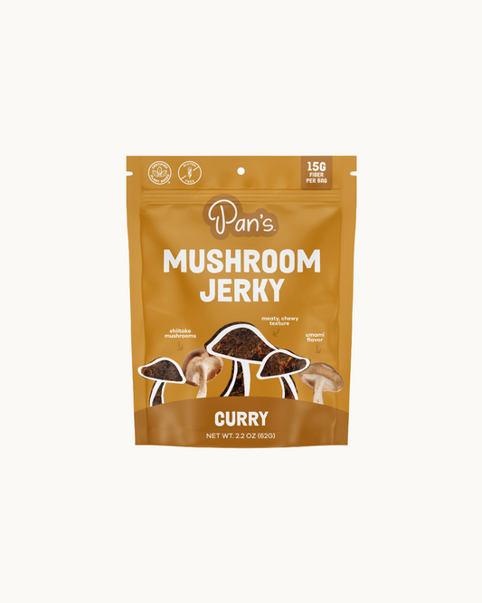 Curry Mushroom Jerky by Pan's Mushroom Jerky