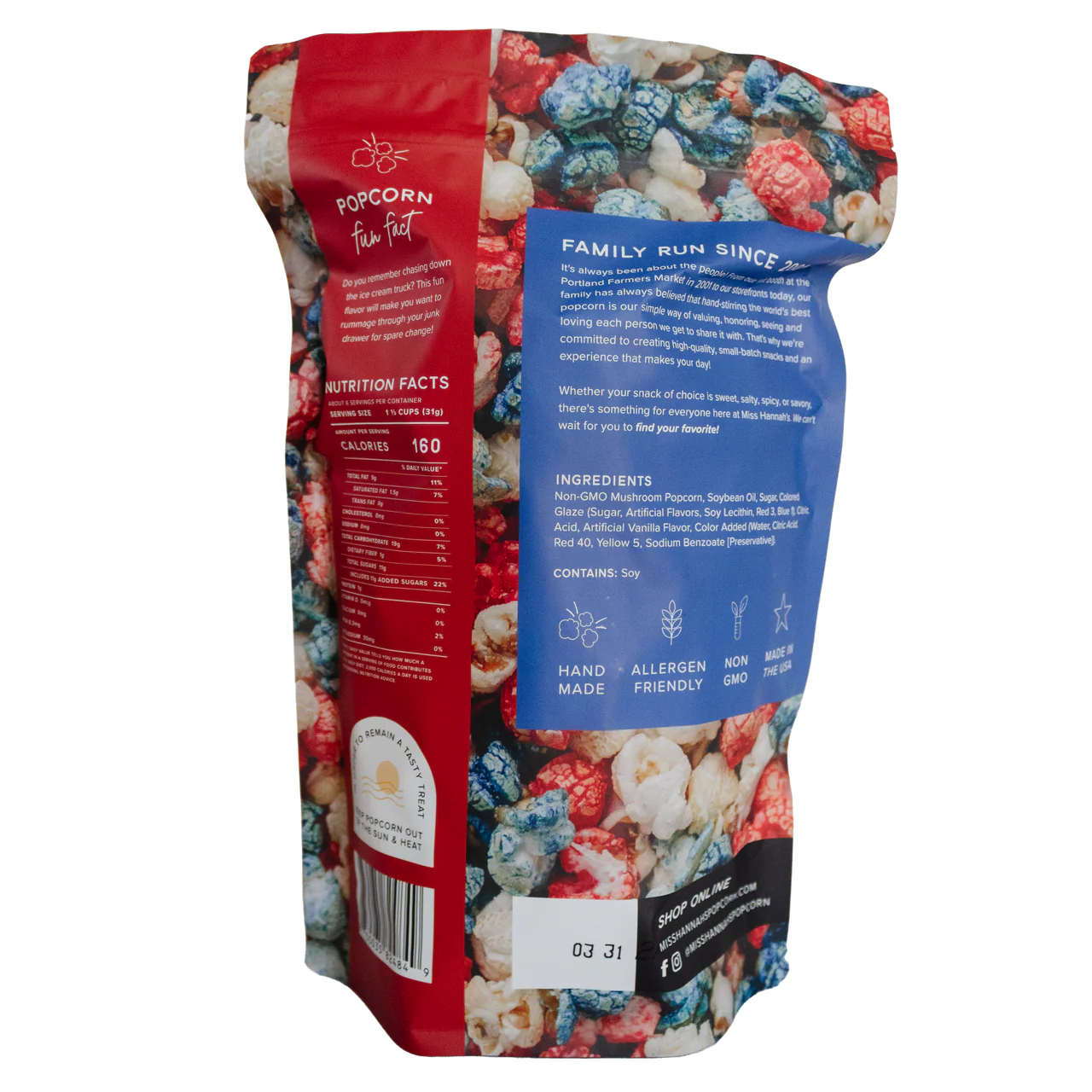 America 250 Rocket Pop! by Miss Hannah's Gourmet Popcorn