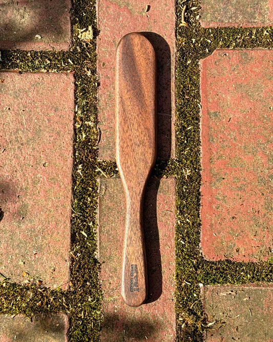 Medium Spurtle - Solid Walnut by Afoot Wood Goods
