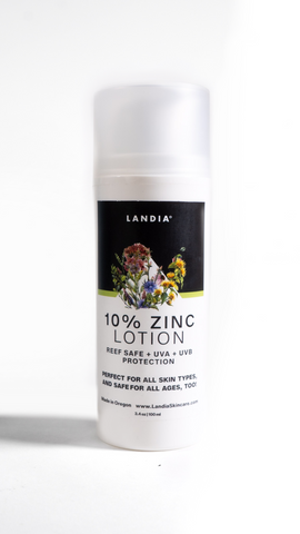 10% Zinc Oxide Lotion 3.4oz by Landia Skincare