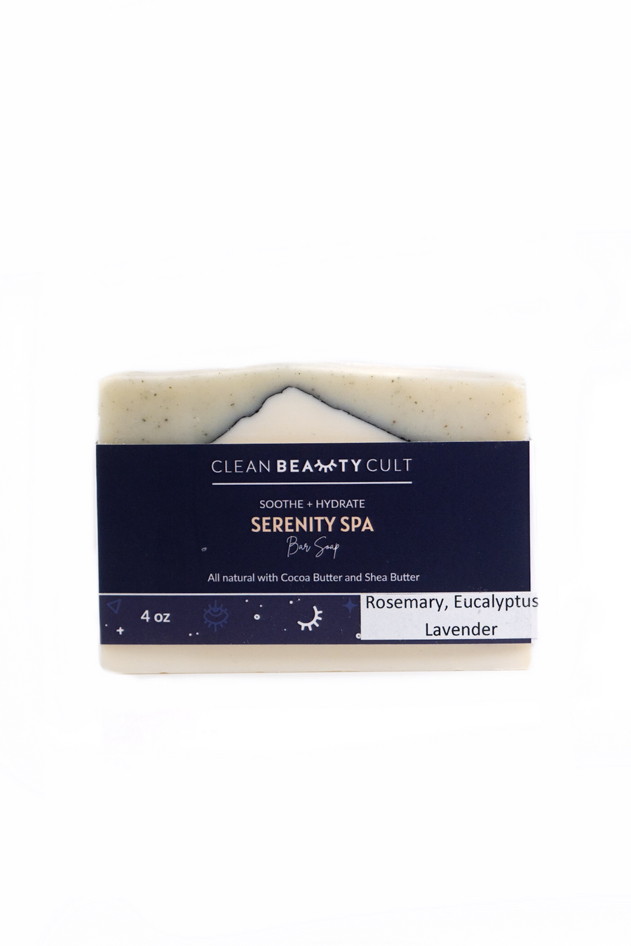 Rosemary-Eucalyptus Serenity Spa Bar Soap by Clean Beauty Cult