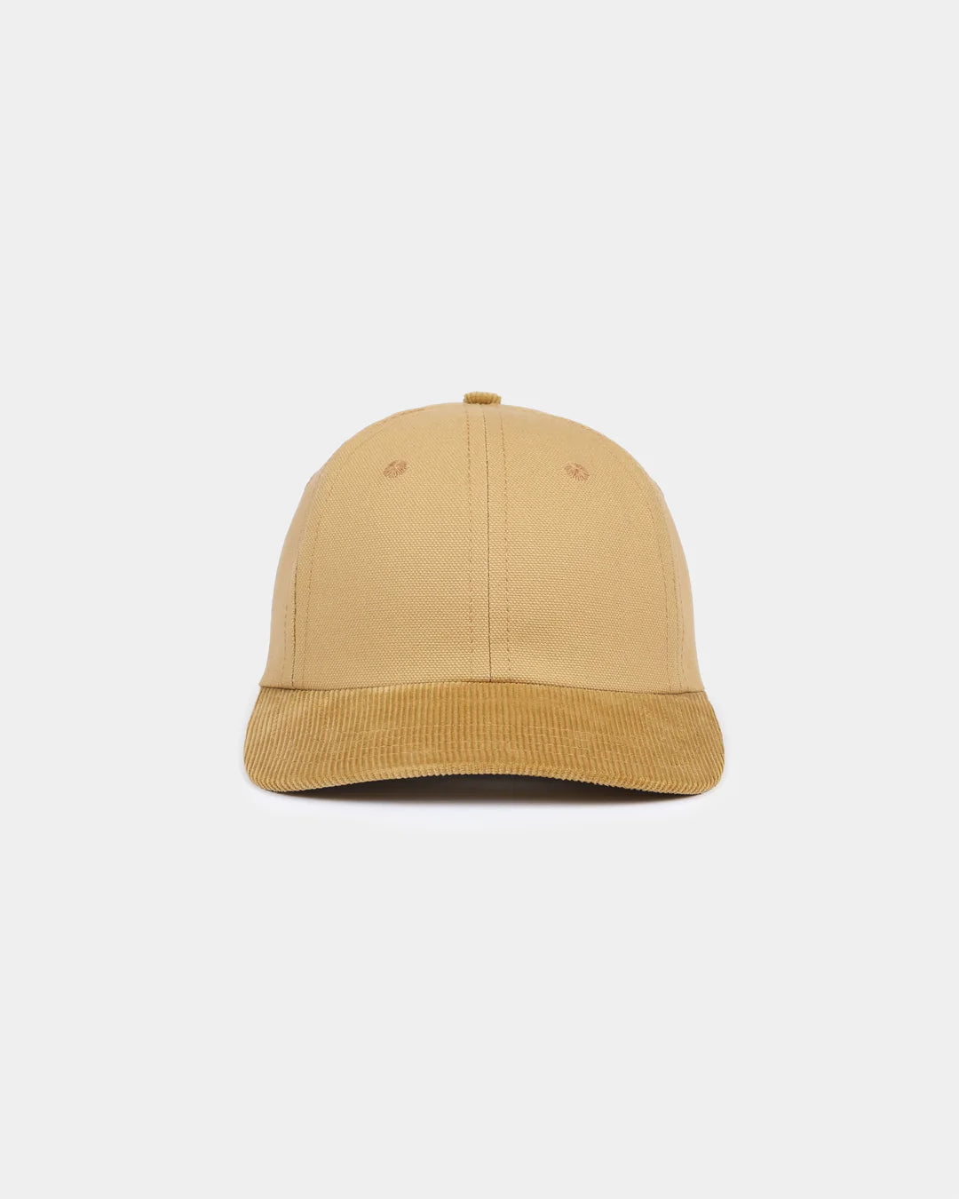 2-Tone Baseball Hat -  Faded Tan Canvas & Fawn Corduroy by Dehen 1920