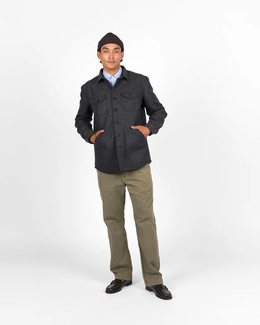 Crissman Overshirt - Dark Charcoal by Dehen 1920