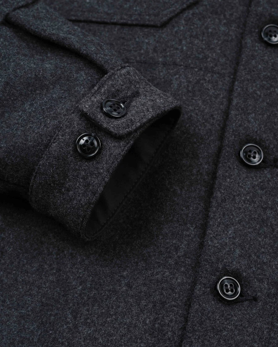 Crissman Overshirt - Dark Charcoal by Dehen 1920