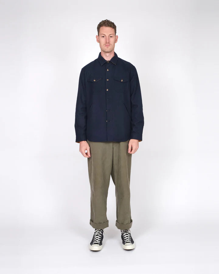Crissman Overshirt - Dark Navy by Dehen 1920