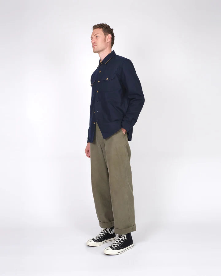 Crissman Overshirt - Dark Navy by Dehen 1920