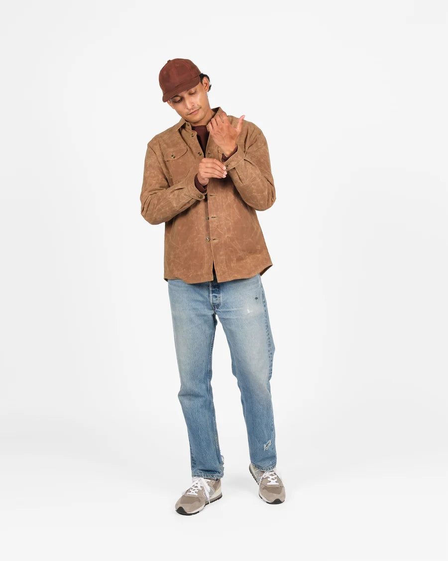 Crissman Overshirt - Waxed Canvas - Field Tan by Dehen 1920