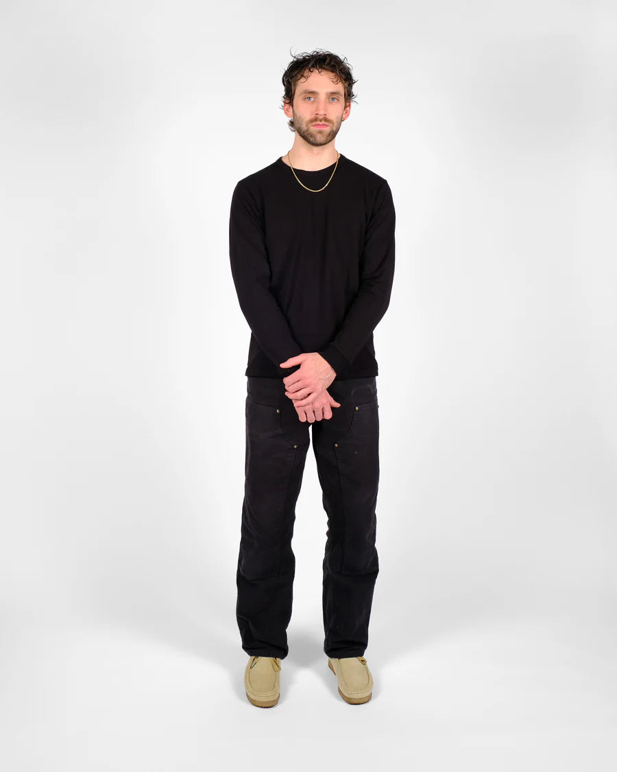 Heavy Duty L/S Tee w/Cuff - Black by Dehen 1920