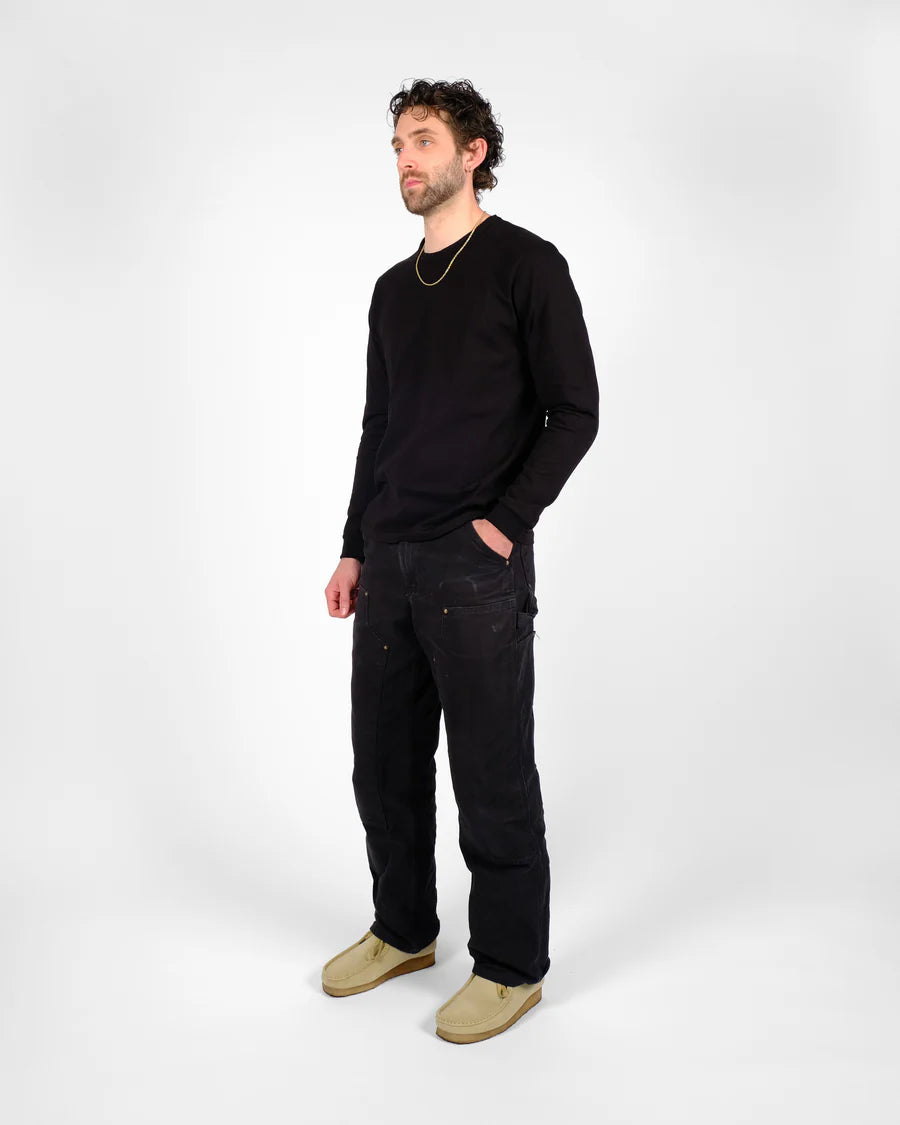Heavy Duty L/S Tee w/Cuff - Black by Dehen 1920