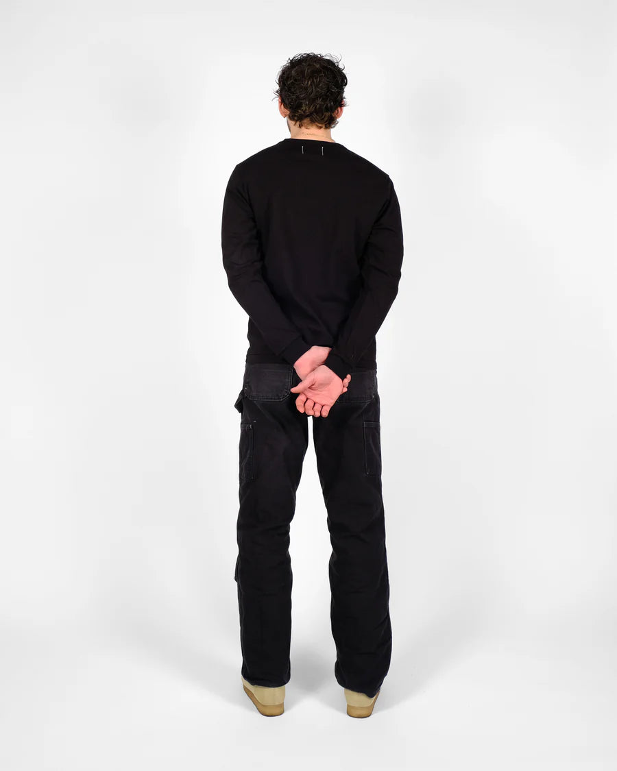 Heavy Duty L/S Tee w/Cuff - Black by Dehen 1920