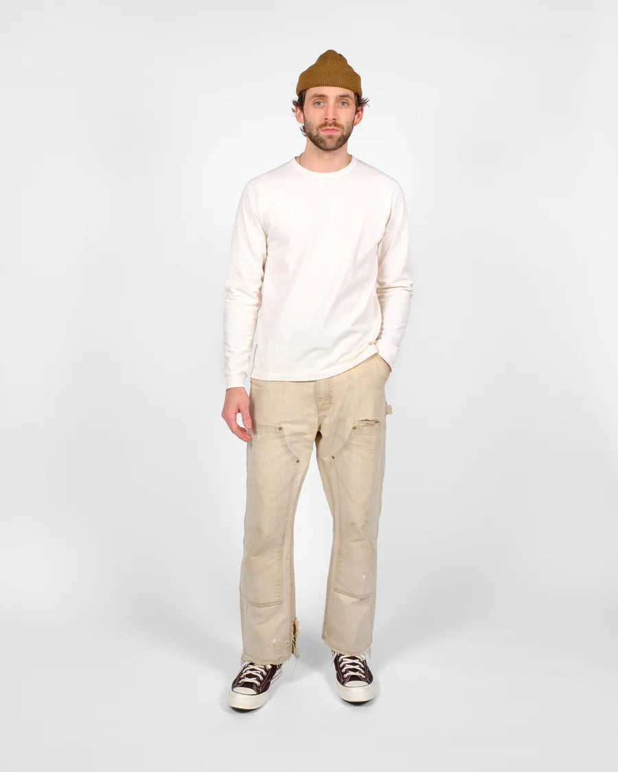 Heavy Duty L/S Tee w/Cuff - Natural by Dehen 1920