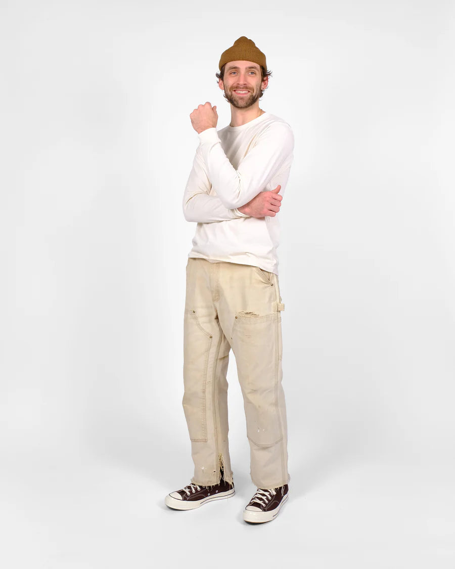 Heavy Duty L/S Tee w/Cuff - Natural by Dehen 1920