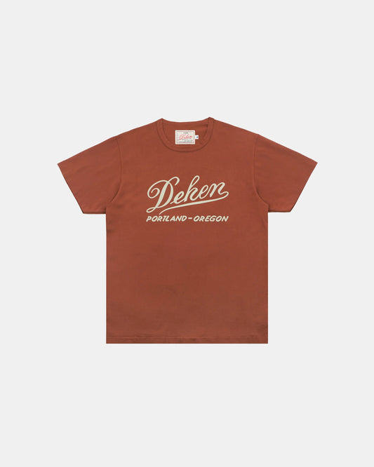 Vintage Label Tee - Burnt Orange by Dehen 1920