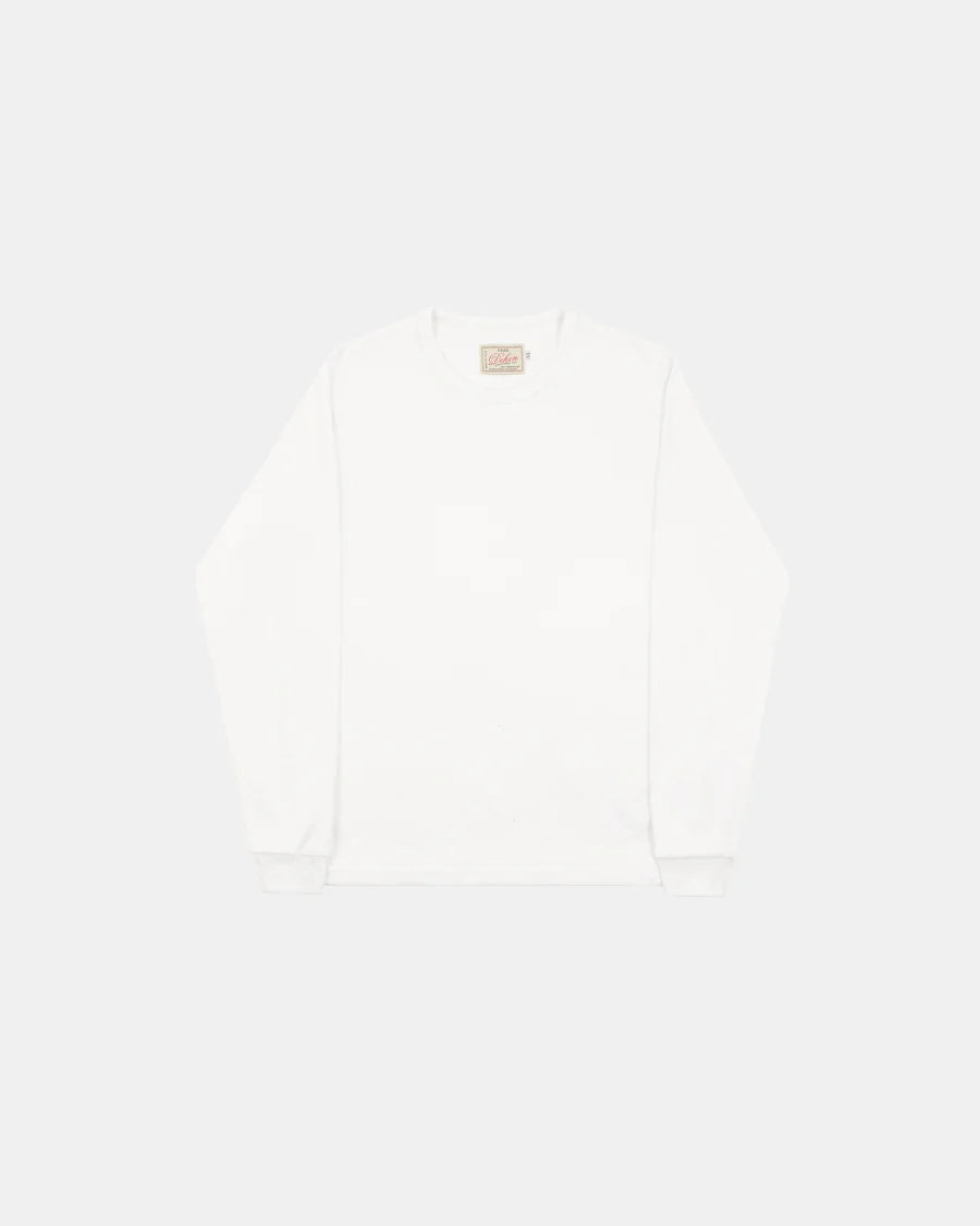 Heavy Duty L/S Tee w/Cuff - White by Dehen 1920