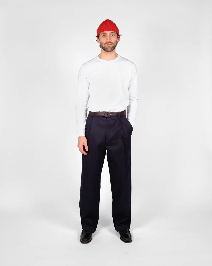 Heavy Duty L/S Tee w/Cuff - White by Dehen 1920