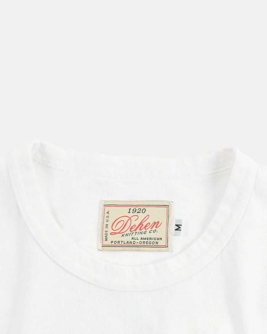 Heavy Duty L/S Tee w/Cuff - White by Dehen 1920