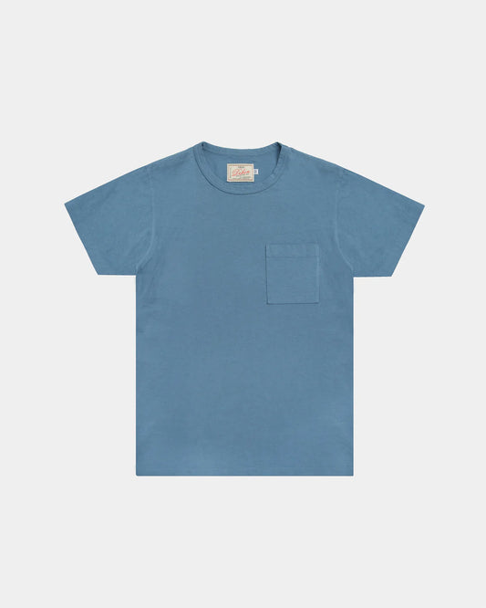 Single Pocket Tee - Faded Blue by Dehen 1920
