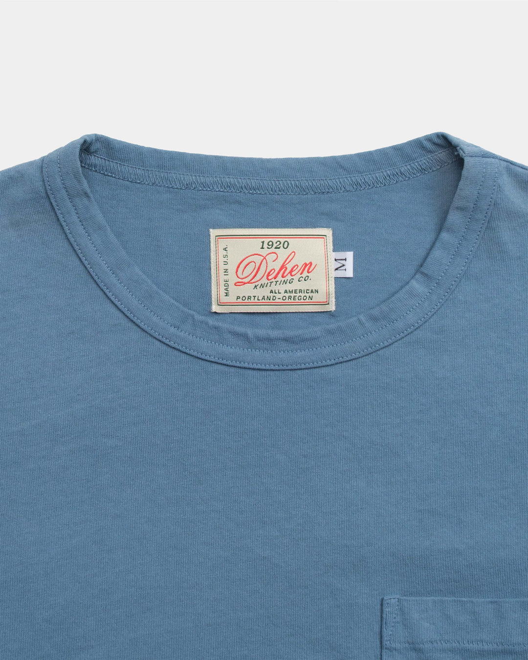 Single Pocket Tee - Faded Blue by Dehen 1920