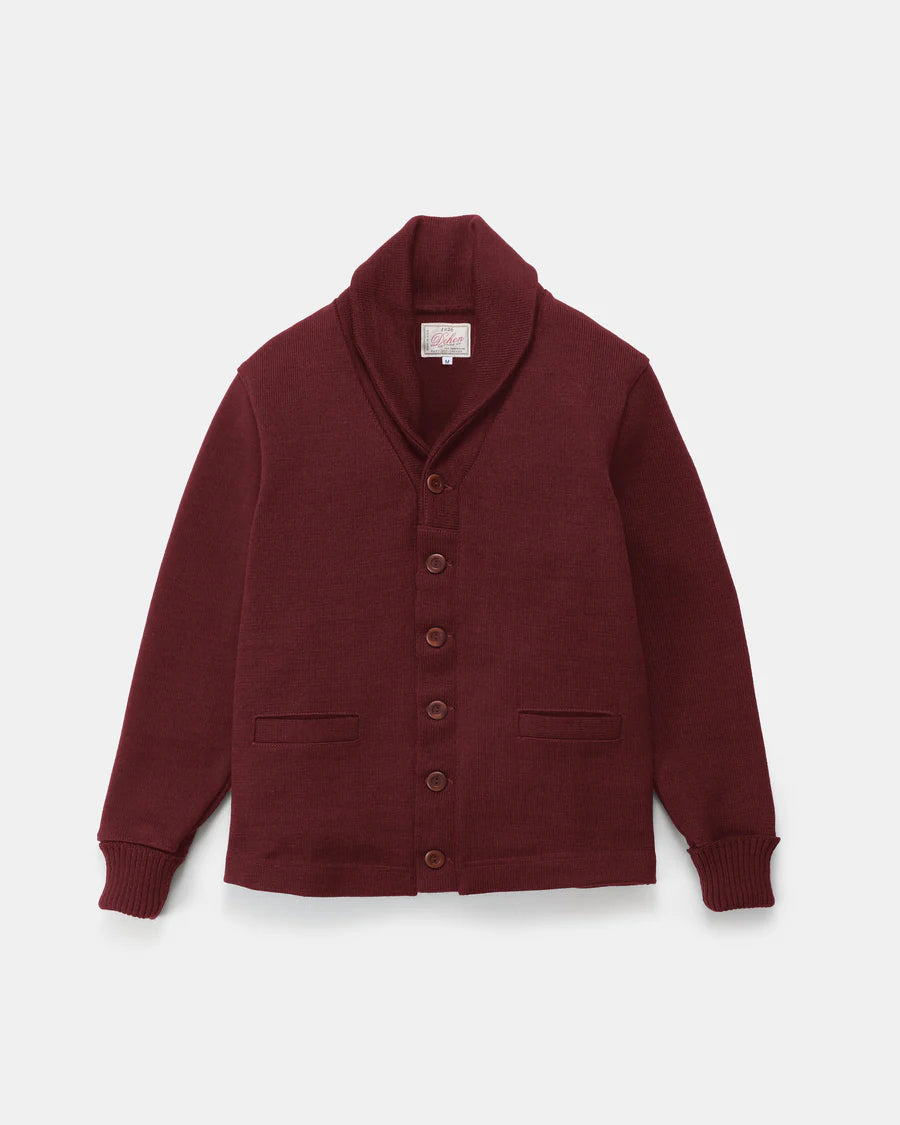 Shawl Sweater Coat - Burgundy by Dehen 1920