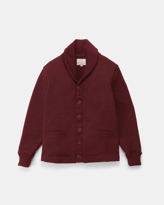 Shawl Sweater Coat - Burgundy by Dehen 1920