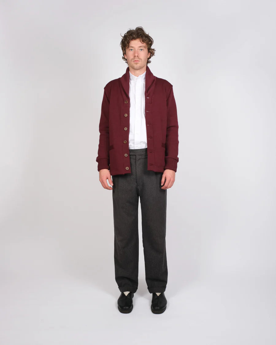 Shawl Sweater Coat - Burgundy by Dehen 1920