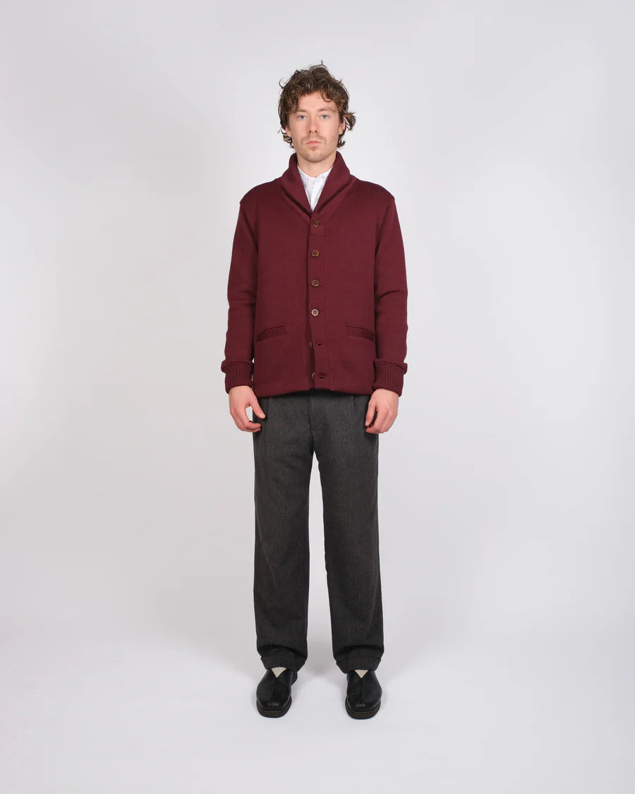 Shawl Sweater Coat - Burgundy by Dehen 1920