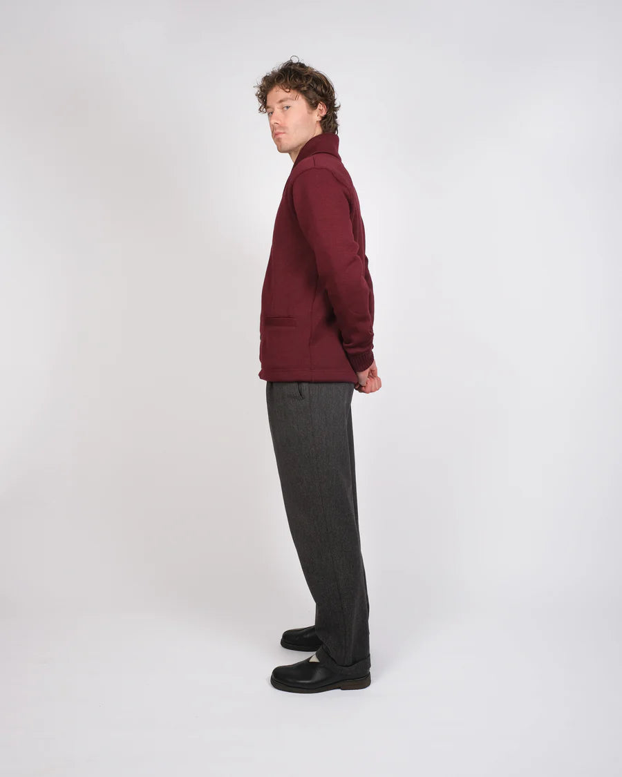 Shawl Sweater Coat - Burgundy by Dehen 1920