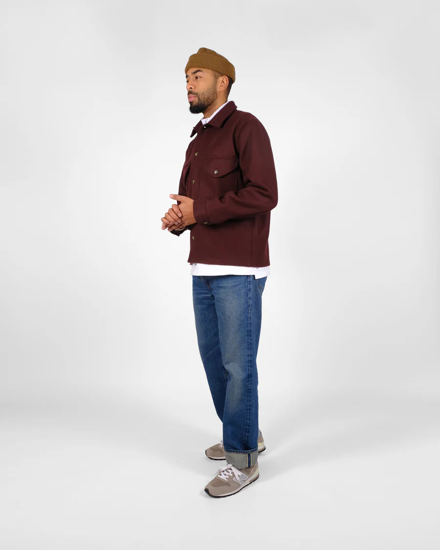 Skyline Overshirt - Dark Maroon