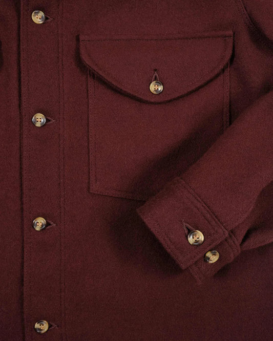 Skyline Overshirt - Dark Maroon