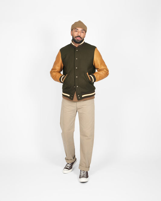 Varsity Jacket - Loden/Rust by Dehen 1920