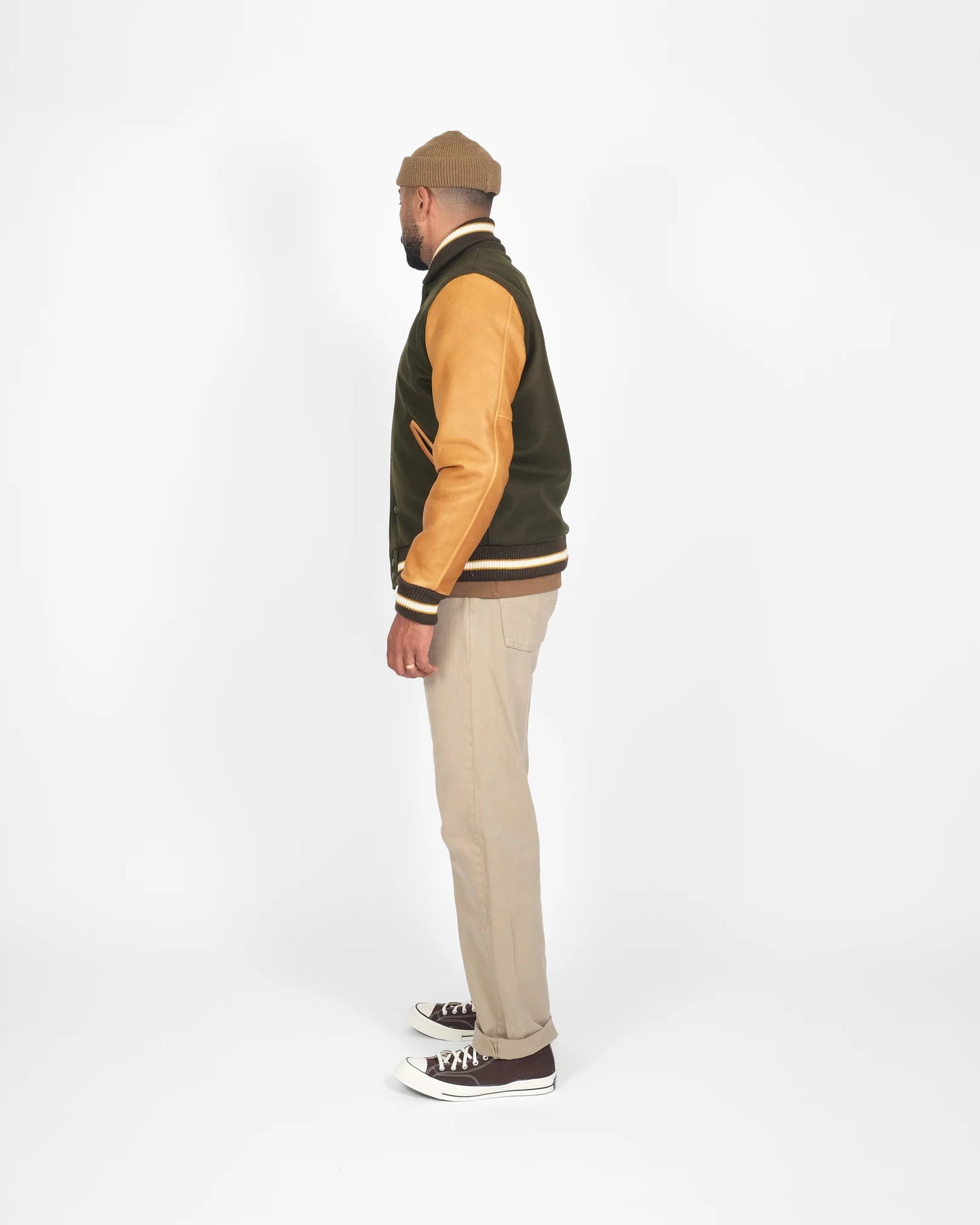 Varsity Jacket - Loden/Rust by Dehen 1920