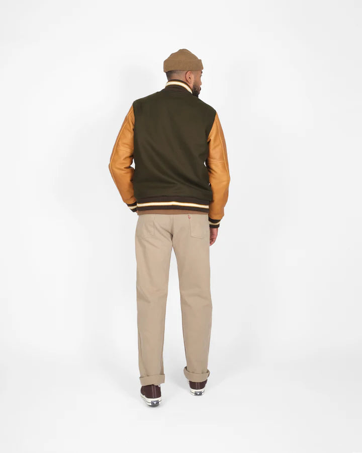 Varsity Jacket - Loden/Rust by Dehen 1920