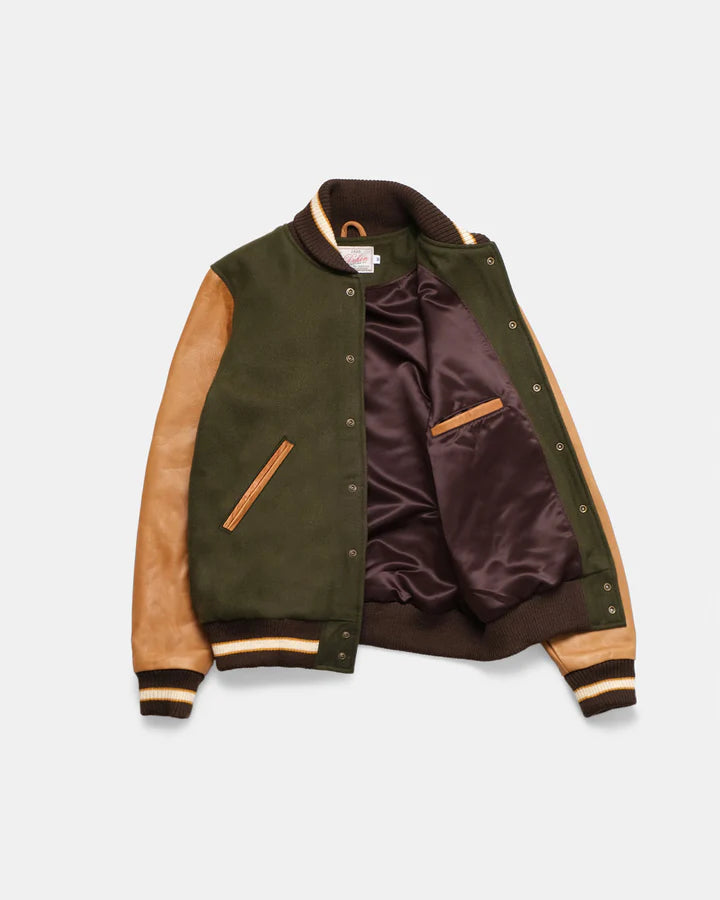 Varsity Jacket - Loden/Rust by Dehen 1920