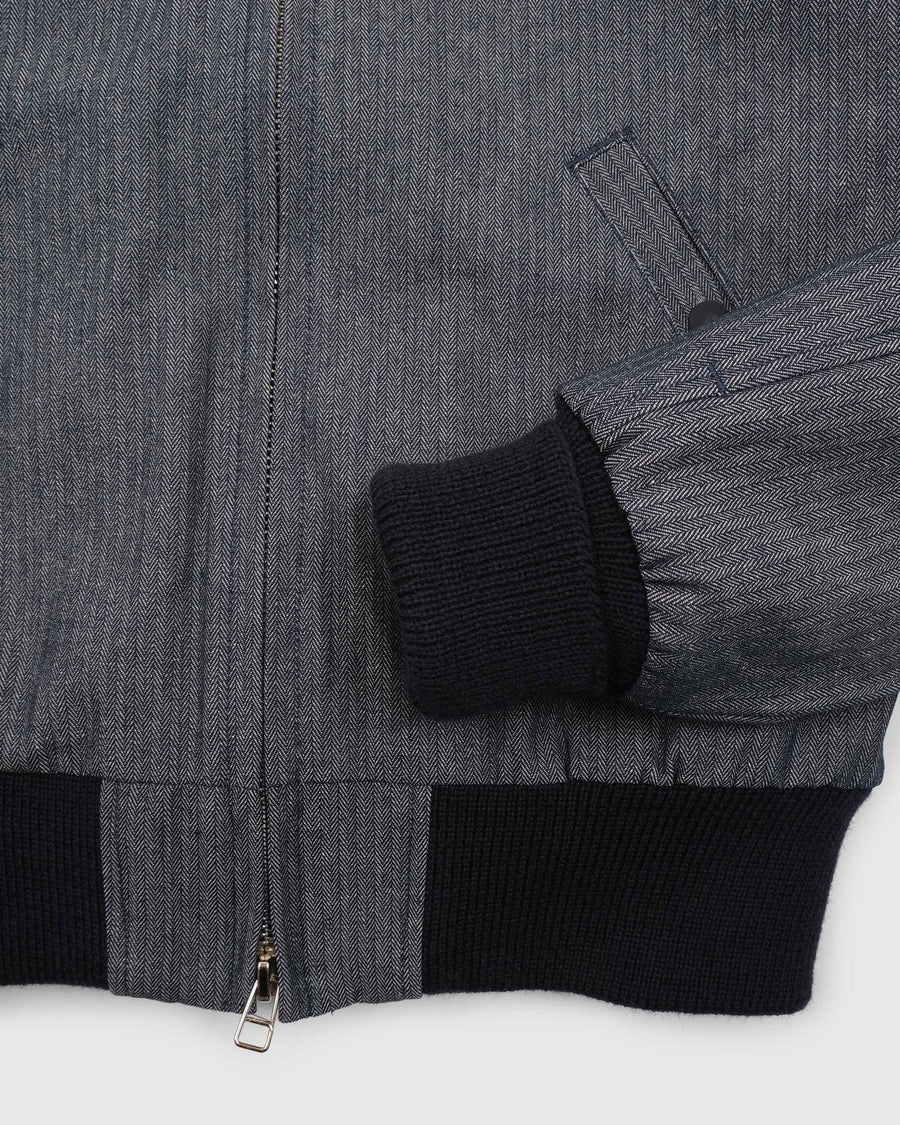 Weekender Jacket - Indigo Herringbone Bull Denim by Dehen 1920