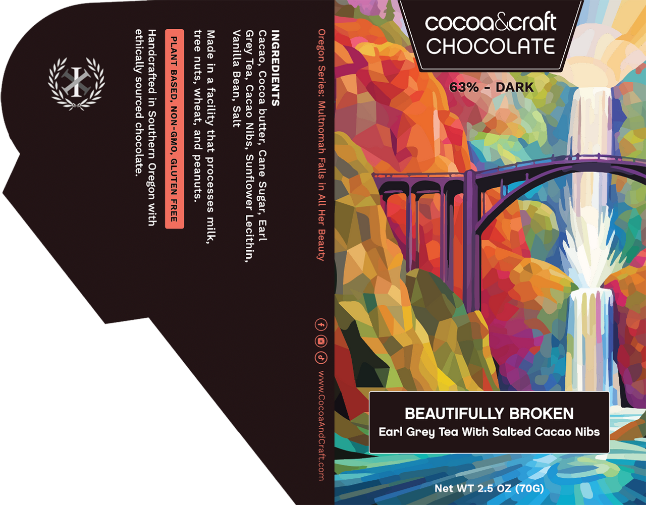 Beautifully Broken Bar by Cocoa & Craft