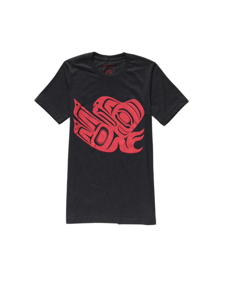 Raven Tee Red/Black by Ginew